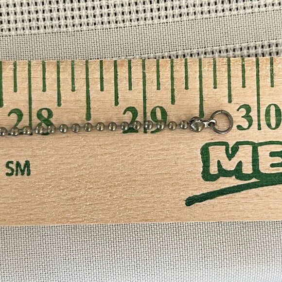 Splendid Iris Cross Necklace 29 Inch Gold & Silver Tone Ball Chain Faith Pendant - Picture 9 of 12